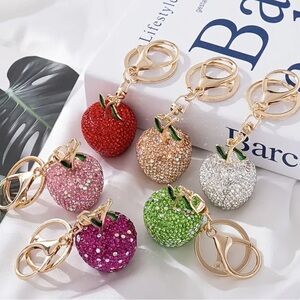 Sparkling Fruit Keychain Bag Charm. You choose